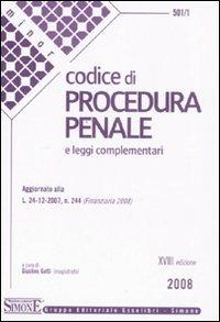 Codice di procedura penale e leggi complementari - copertina