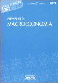 Elementi di macroeconomia - copertina