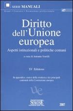 Diritto dell'Unione Europea. Aspetti istituzionali e politiche comuni