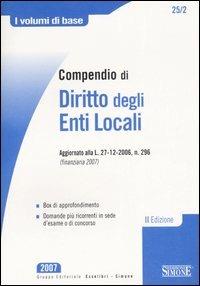 Compendio di diritto degli enti locali - copertina