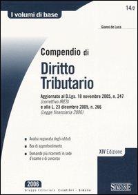 Compendio di diritto tributario - Gianni De Luca - copertina