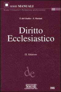 Diritto ecclesiastico - copertina