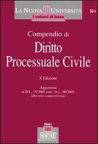 Compendio di diritto processuale civile - copertina