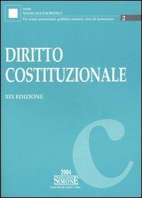 Diritto costituzionale - copertina