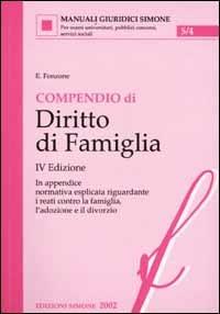 Compendio di diritto di famiglia - Emanuela Fonzone - copertina