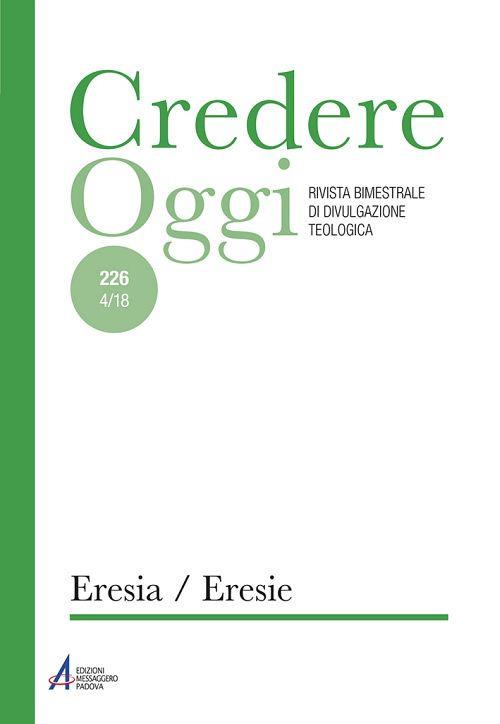 Credereoggi. Vol. 226: Eresia/Eresie. - copertina