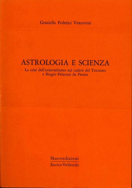 Astrologia e scienza - Graziella Federici Vescovini - copertina