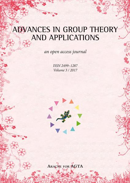 Advances in group theory and applications (2017). Vol. 3 - copertina