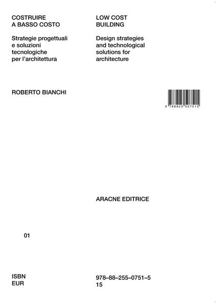 Costruire a basso costo-Low cost building - Roberto Bianchi - copertina