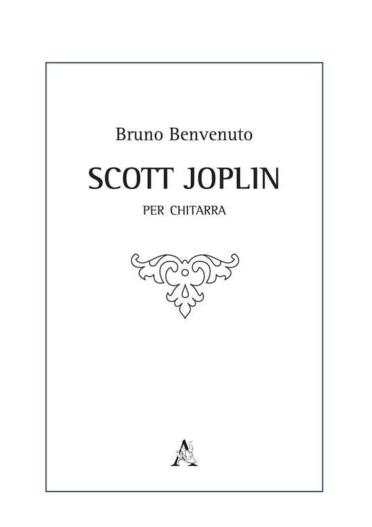 Scott Joplin. Per chitarra - Bruno Benvenuto - copertina