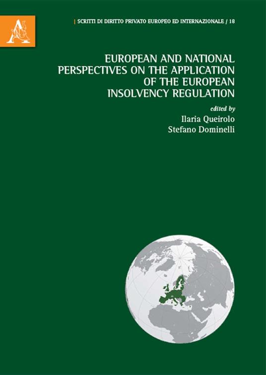 European and national perspectives on the application of the european insolvency regulation - copertina