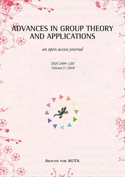 Advances in group theory and applications (2018). Vol. 5 - copertina