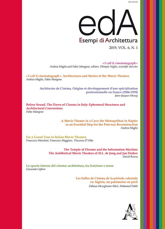 EDA. Esempi di architettura 2019. International journal of architecture and engineering. Vol. 6\1 - copertina