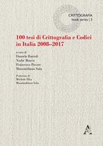 100 tesi di crittografia e codici in Italia. 2008-2017