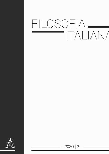 Filosofia italiana (2020). Vol. 2 - copertina
