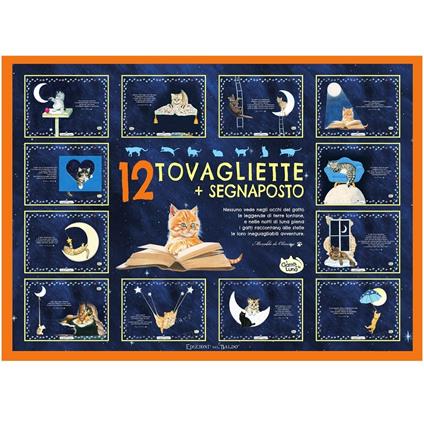 Tovagliette con segnaposto Il gatto e la luna