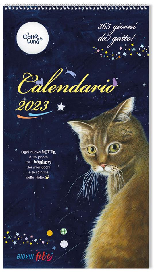 Il gatto e la luna. Calendario 2023 - Libro - Edizioni del Baldo - Giorni  felici | IBS