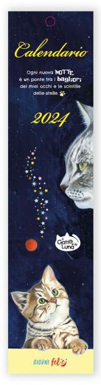 Calendarietto 2024. Il gatto e la luna - copertina