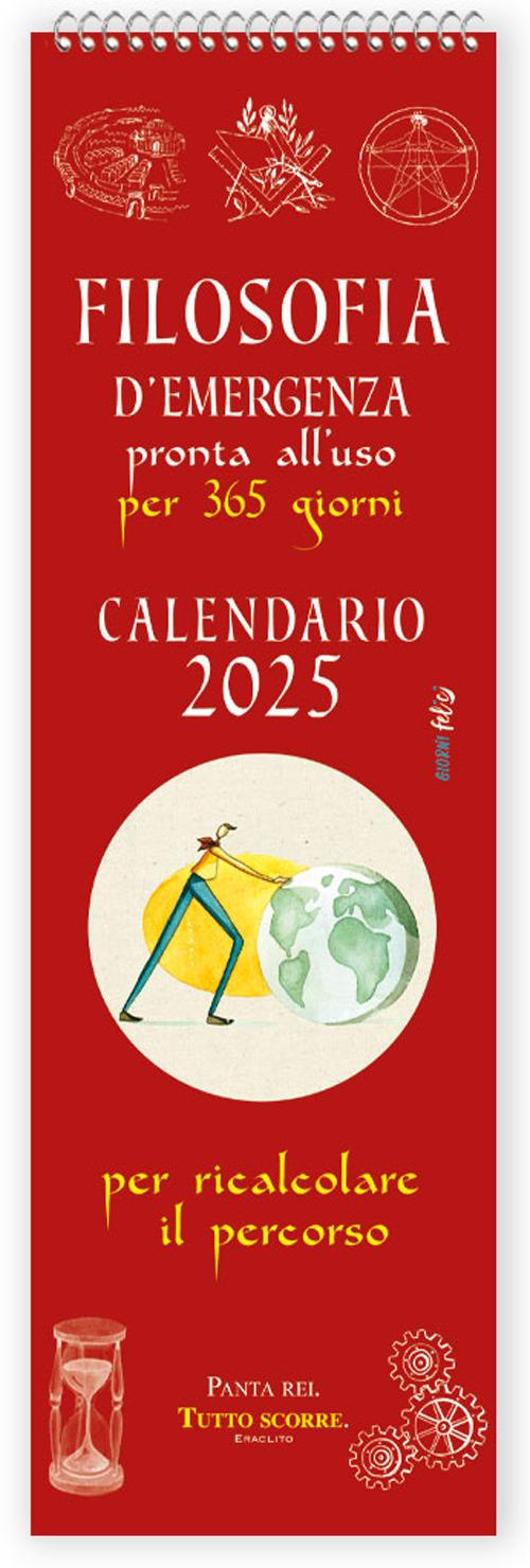 Filosofia d'emergenza pronta all'uso per 365 giorni per ricalcolare il percorso. Calendario 2025 - copertina