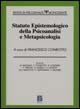 Statuto epistemologico della psicoanalisi e metapsicologia - copertina