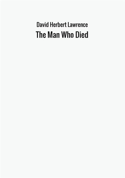 The man who died - D. H. Lawrence - copertina