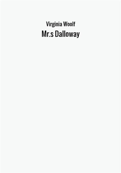 Mrs. Dalloway - Virginia Woolf - copertina