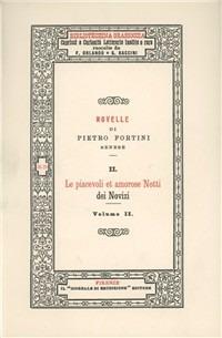 Novelle. Vol. 2\2: Le piacevoli et amorose notti de' novizi. - Pietro Fortini - copertina
