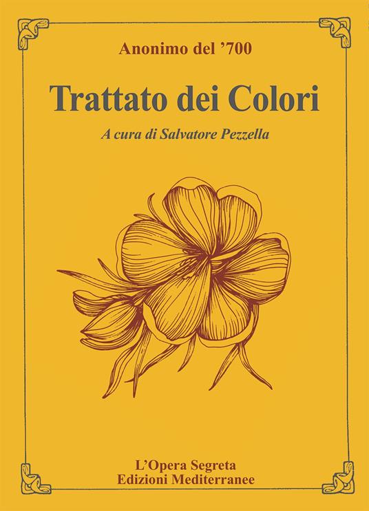 Trattato dei colori - Anonimo del '700 - copertina