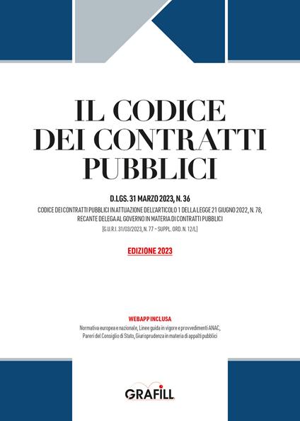 Codice dei contratti pubblici. Con WebApp - copertina