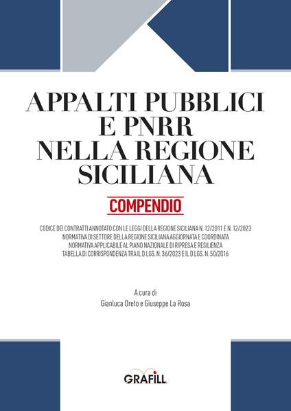 Appalti pubblici e PNRR nella Regione Siciliana. Compendio. Con app - copertina