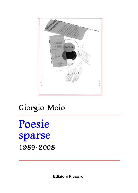 Poesie sparse 1989-2008 - Giorgio Moio - copertina