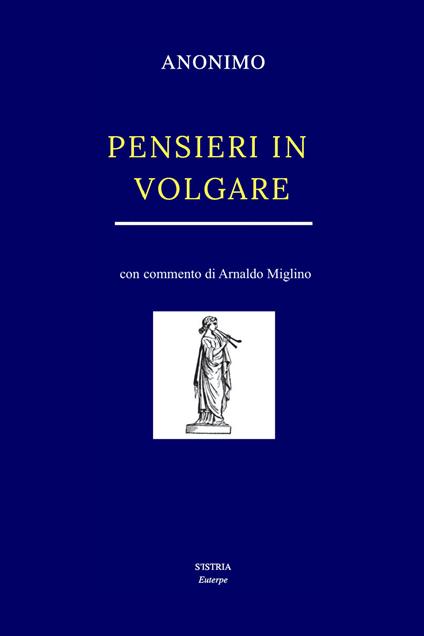 Pensieri in volgare - Anonimo - copertina