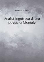 Analisi linguistica di una poesia di Montale