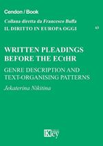 WRITTEN PLEADINGS BEFORE THE ECtHR