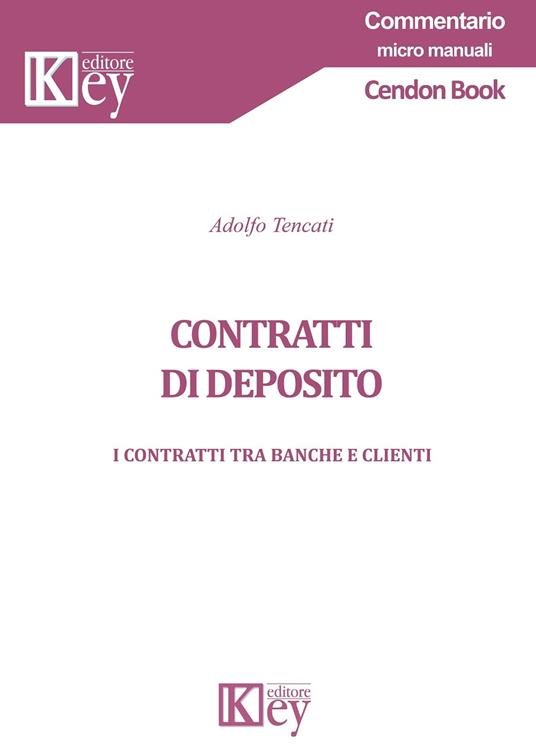 Contratti di deposito - Adolfo Tencati - ebook