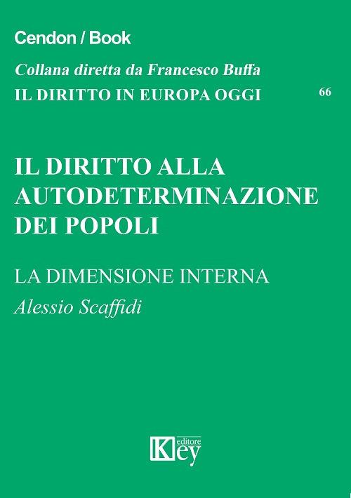 Il diritto alla autodeterminazione dei popoli. La dimensione interna - Alessio Scaffidi - copertina