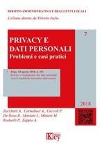 Privacy e dati personali. Problemi e casi pratici