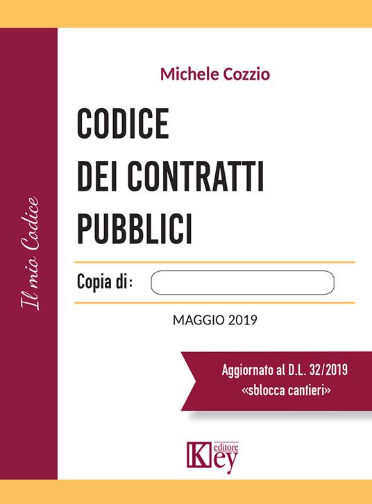 Codice dei contratti pubblici - Michele Cozzio - copertina