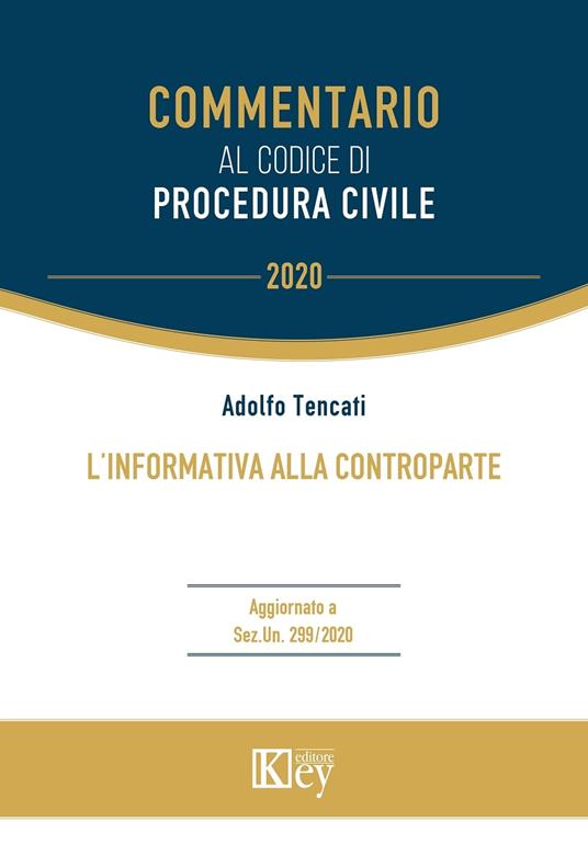 L’informativa alla controparte - Adolfo Tencati - ebook