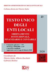 Testo unico degli enti locali. Ordinamento istituzionale, finanziario e contabile