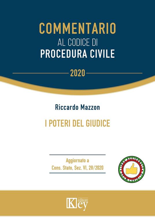 I poteri del giudice - Riccardo Mazzon - copertina