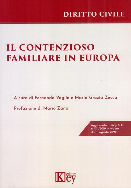 Il contenzioso familiare in Europa - copertina