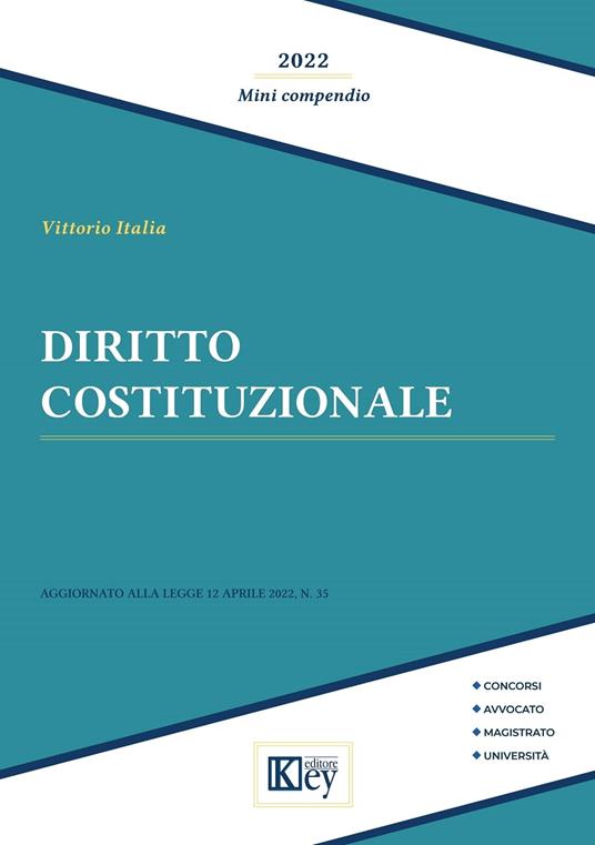 Diritto costituzionale - mini compendio - Vittorio Italia - ebook