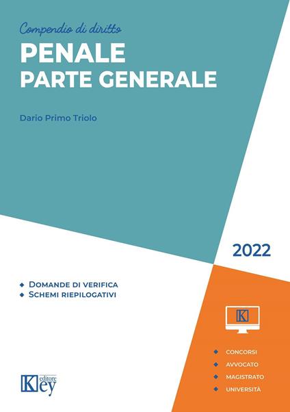 Compendio di diritto penale. Parte generale 2022 - Dario Primo Triolo - copertina
