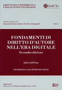 Libro Fondamenti di diritto d'autore nell'era digitale Salvo Dell'Arte