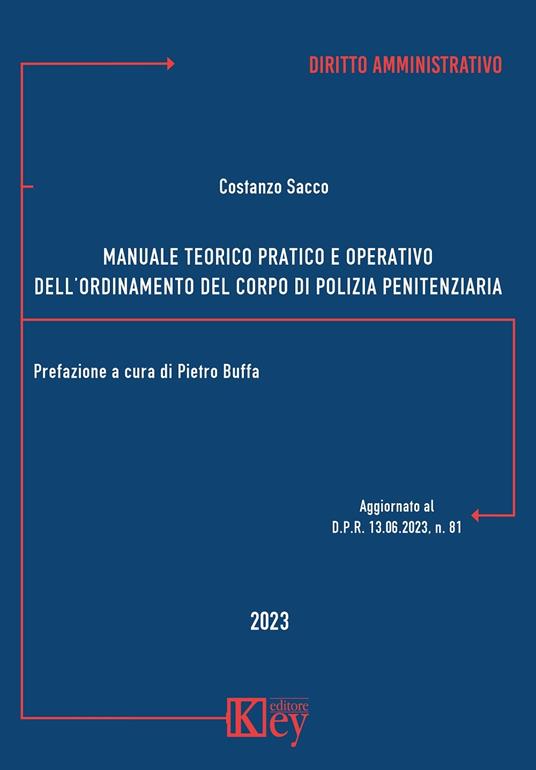 Manuale teorico pratico e operativo dell'ordinamento del corpo di polizia penitenziaria - Costanzo Sacco - copertina