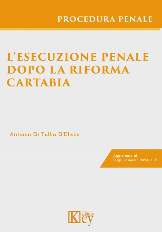 L’esecuzione penale dopo la riforma Cartabia - Antonio Di Tullio D'Elisiis - ebook