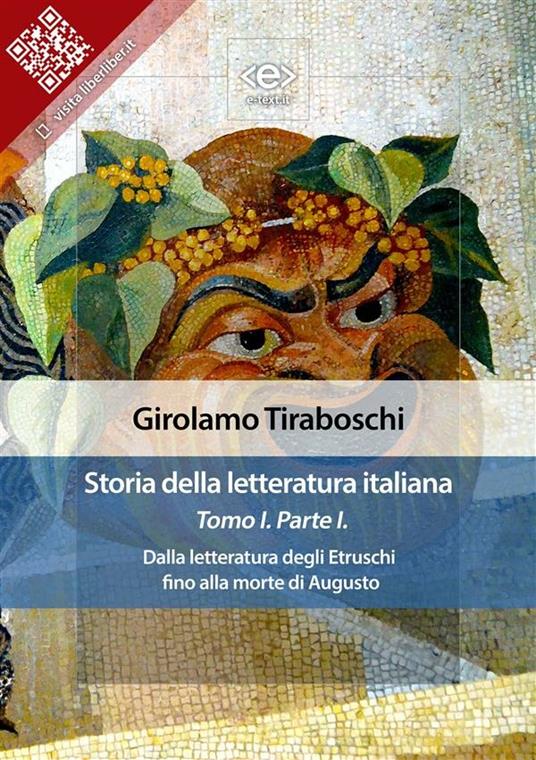 Storia della letteratura italiana. Vol. 1/1 - Girolamo Tiraboschi - ebook