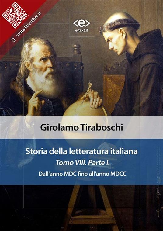 Storia della letteratura italiana. Vol. 8/1 - Girolamo Tiraboschi - ebook