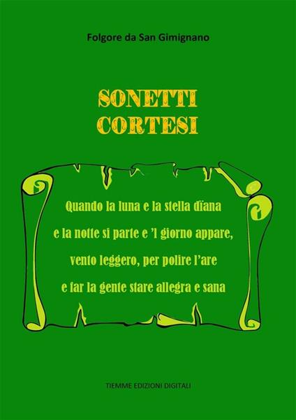 Sonetti cortesi - Folgore da San Gimignano - ebook